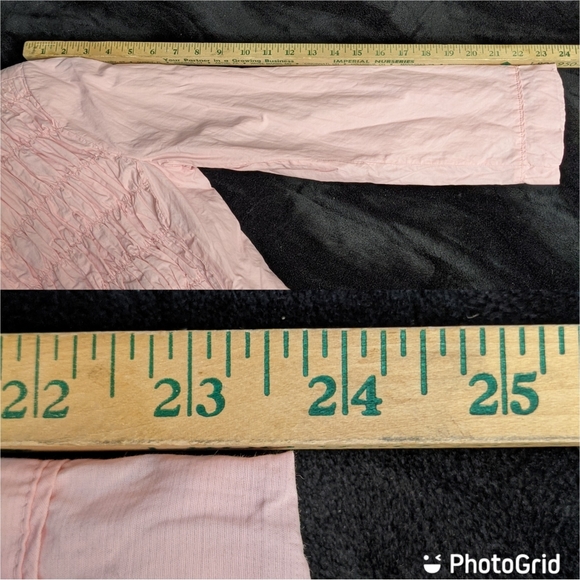 Chicos 2 Barbie Pink Open Jacket Crinkle Metallic Pintuck Pleated Pockets Lined - Picture 7 of 8